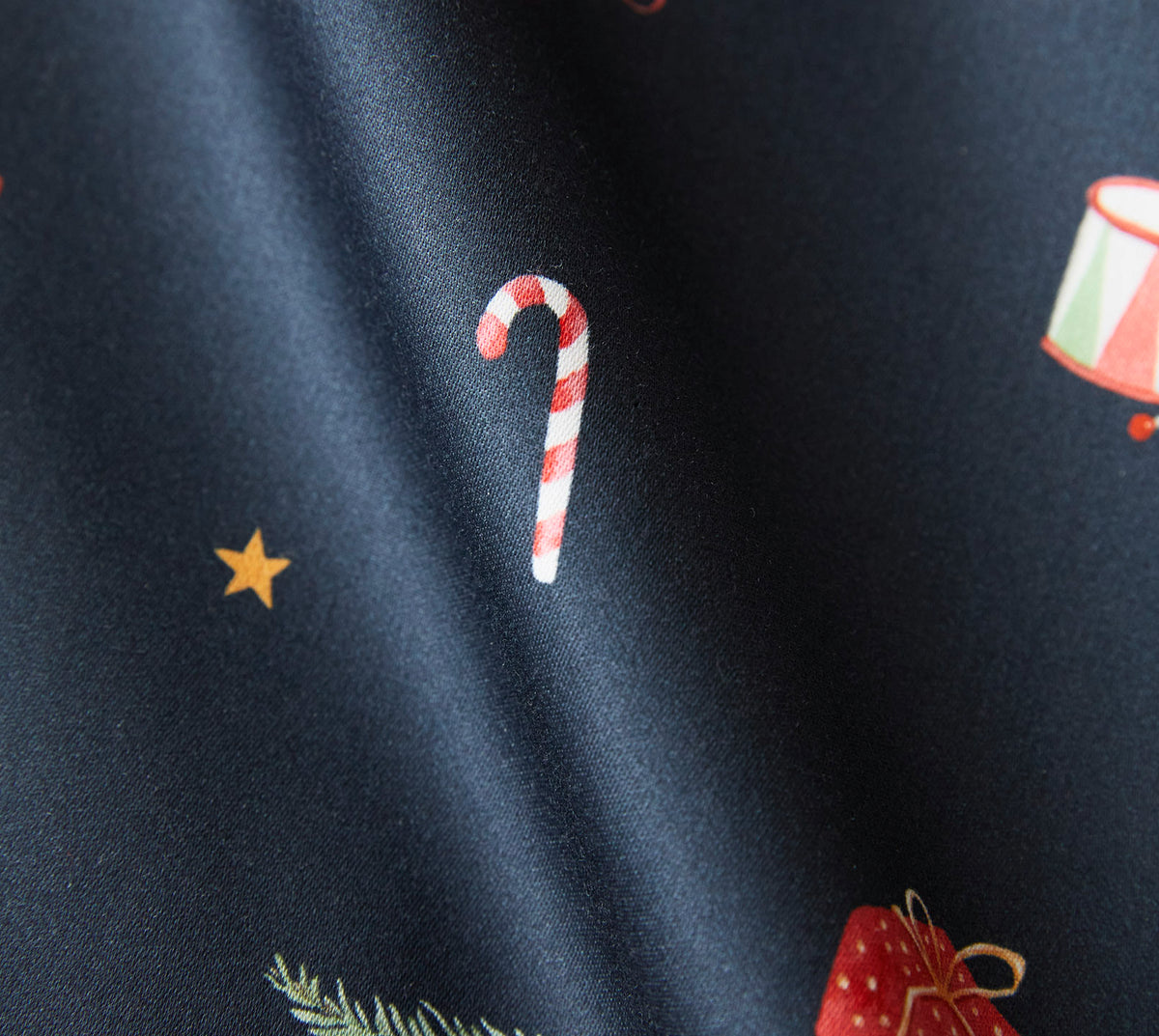Satin Bettwäsche Christmas Treats in Blau Weihnachtsmotive Material #farbe_Christmas Treats Blau