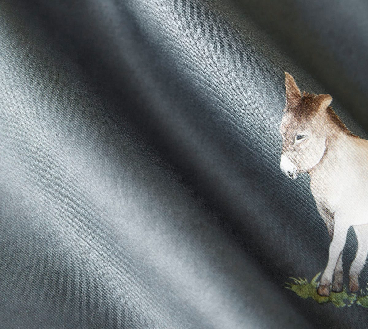 Satin Bettwäsche Donkey in Dunkelblau Esel Material #farbe_Dunkelblau