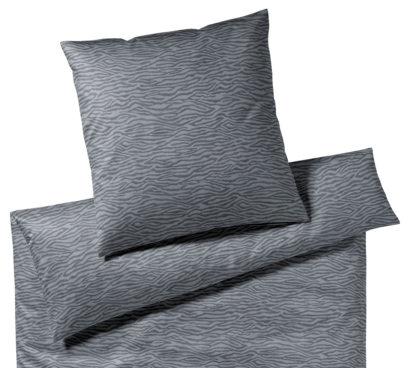 Satin Bettwaesche Etosha in Grau Freisteller #farbe_Granit