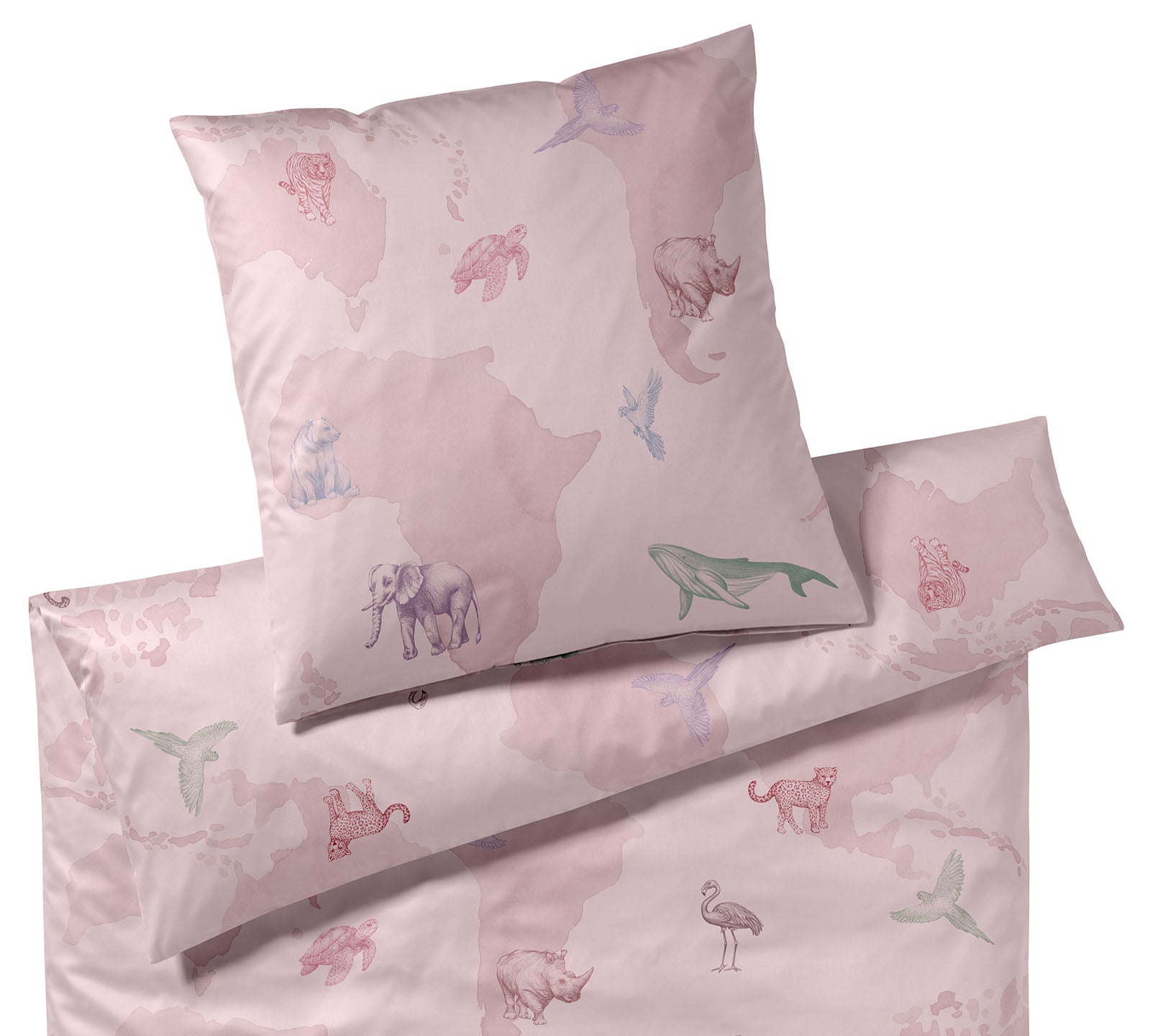 Satin Bettwäsche Explorer Rose Tiermotive Freisteller #farbe_Explorer Rose