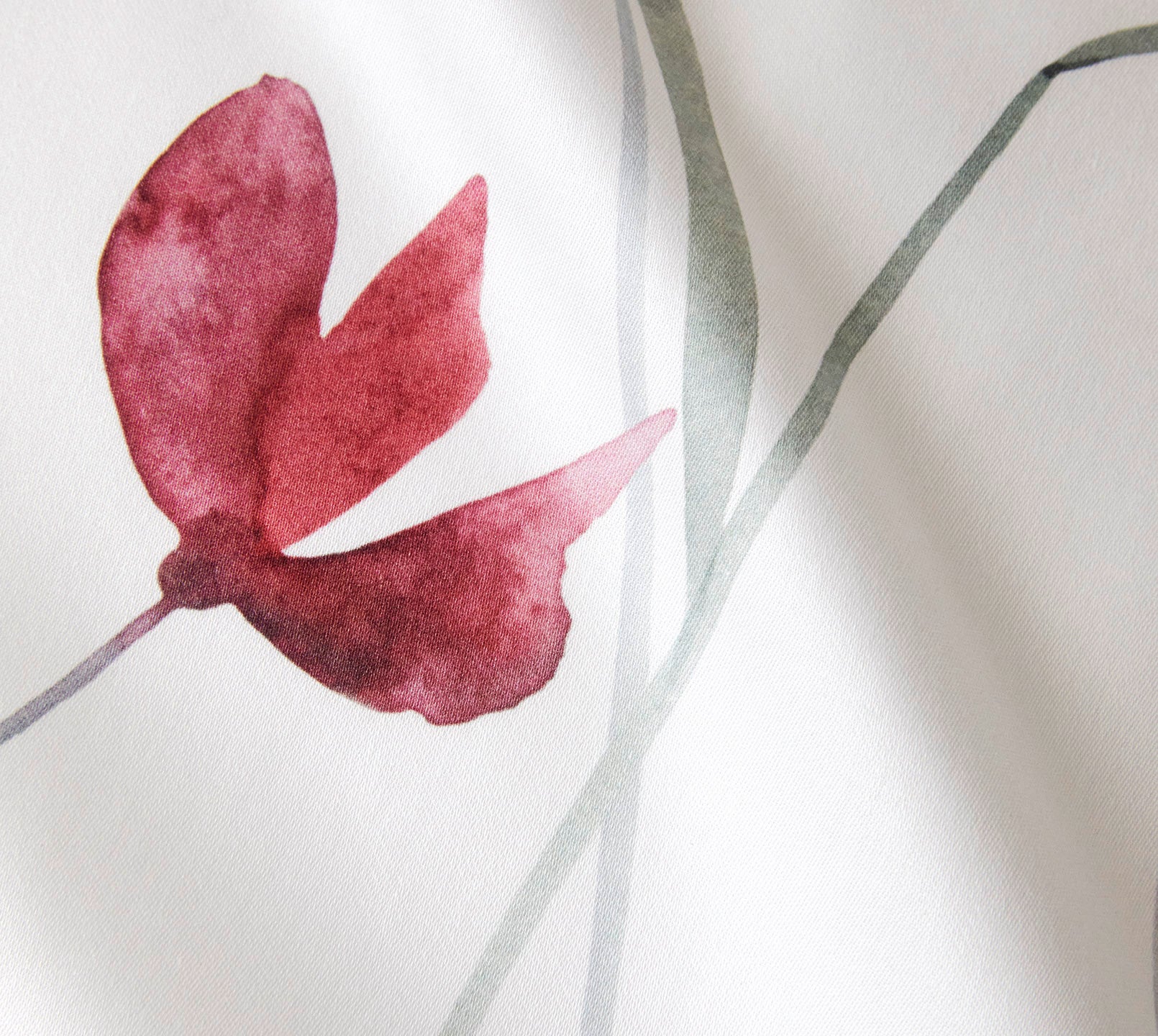 Satin Bettwäsche Highlife in Weiß Blumenwiese Material #farbe_Highlife Weiß