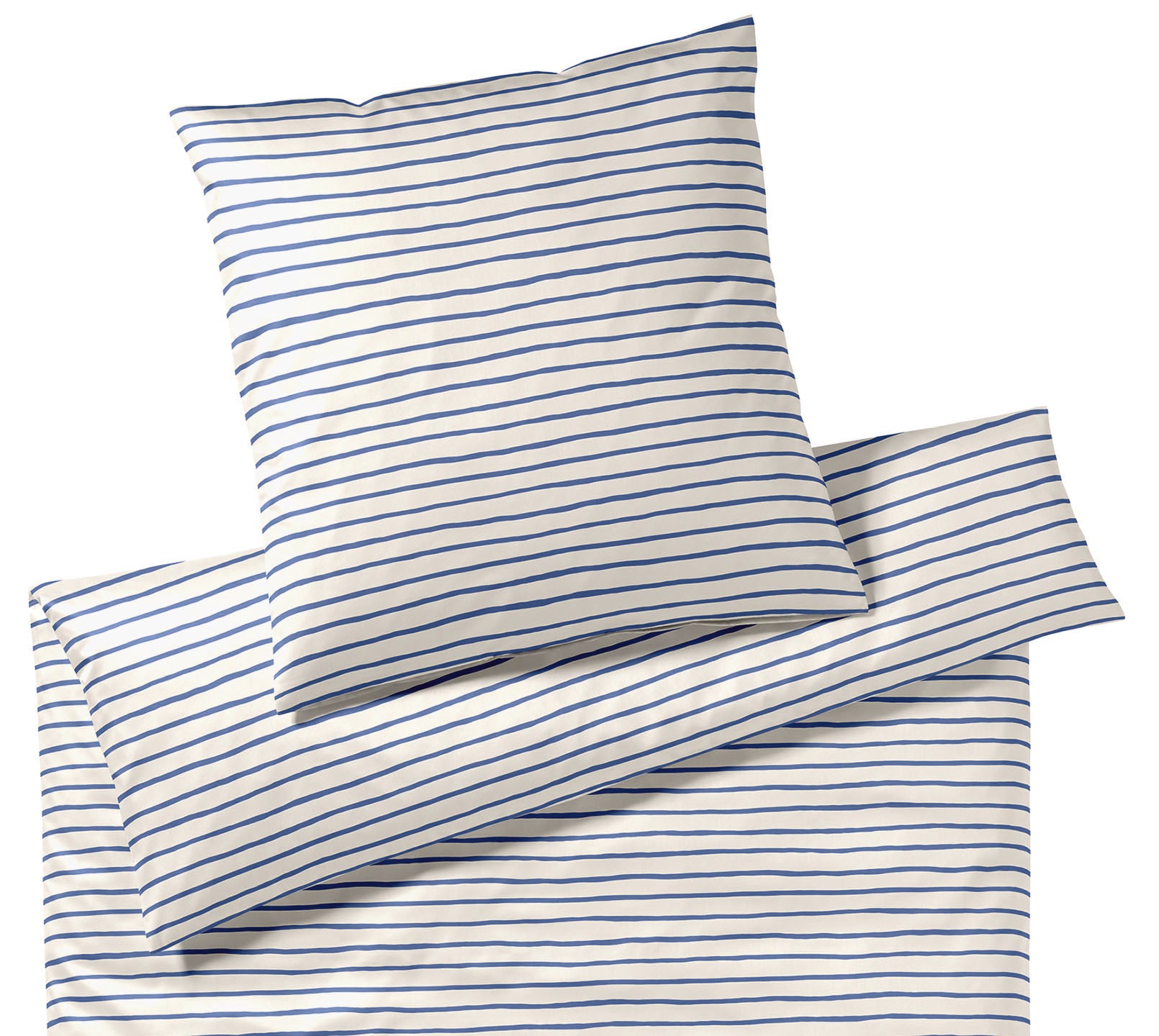 Satin Bettwäsche Lines in Kobalt-Blau Kreise Freisteller #farbe_Lines Kobalt-Blau