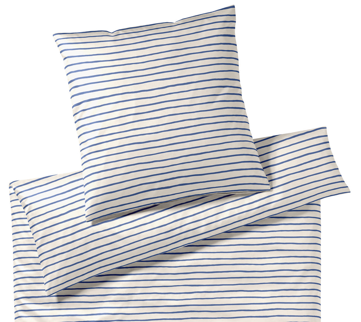 Satin Bettwäsche Lines in Kobalt-Blau Kreise Freisteller #farbe_Lines Kobalt-Blau