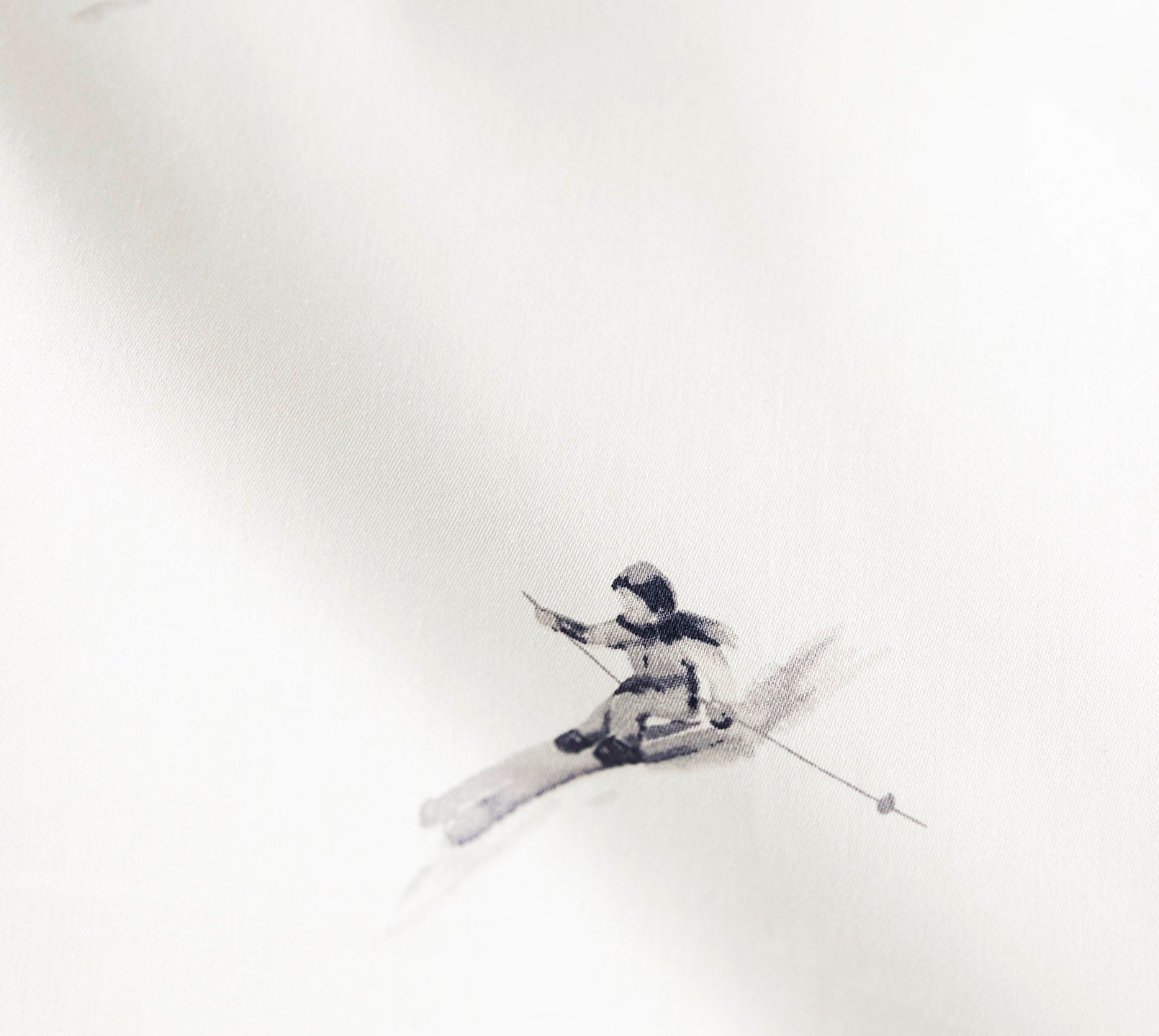 Satin Bettwäsche Mono Ski in Graphit Skifahrer Material #farbe_Mono Ski Graphit