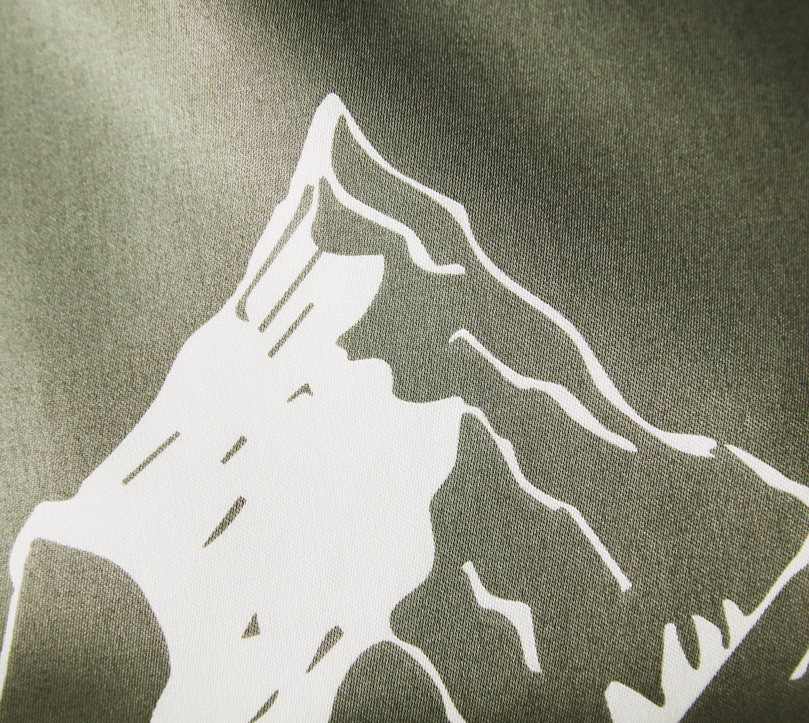 Satin Bettwäsche Mountain Top in Zirbe Bergmotiv Material #farbe_Mountain Top Zirbe