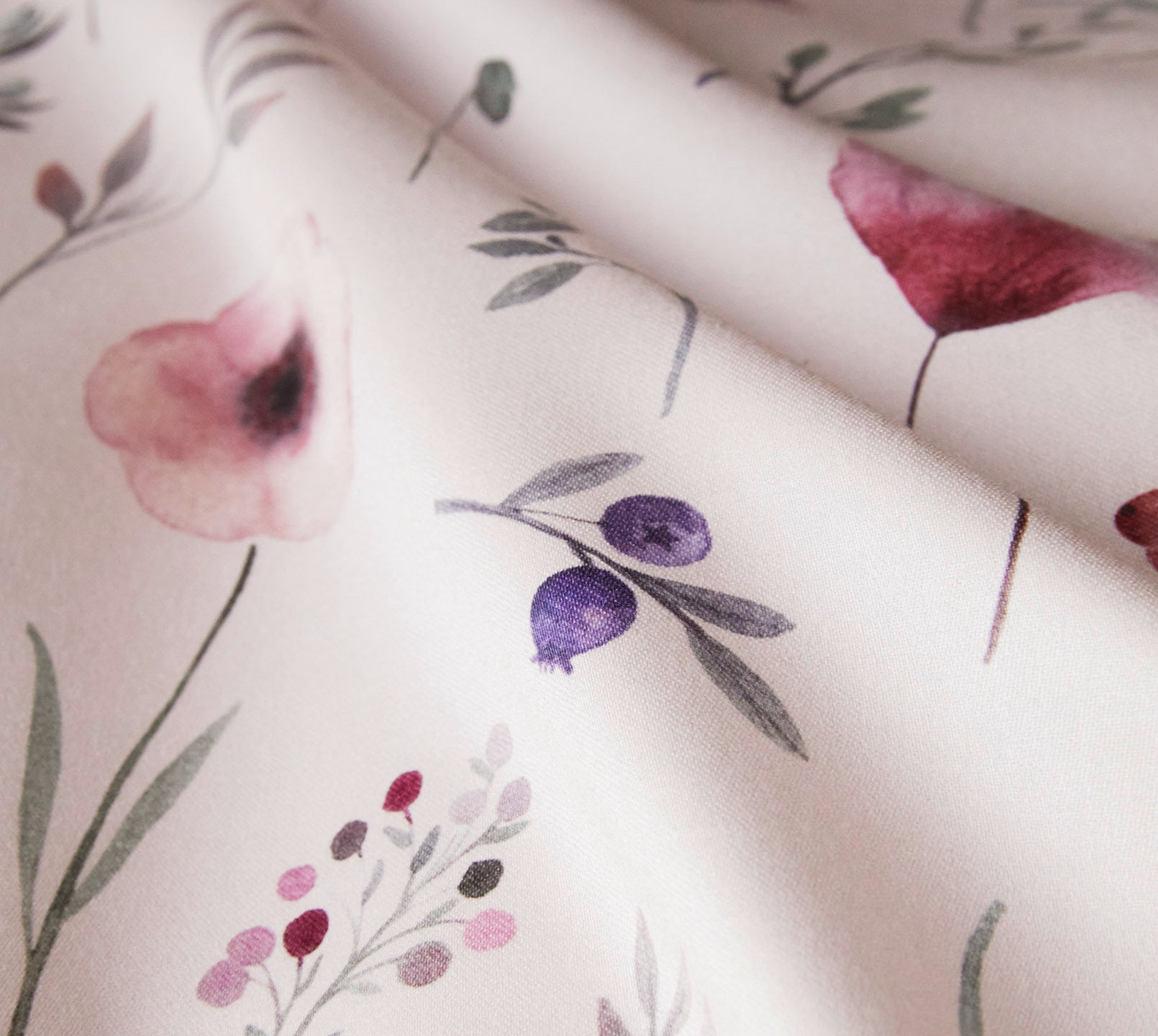 Satin Bettwäsche Sorbet in Rose Blumen Material #farbe_Sorbet Rose