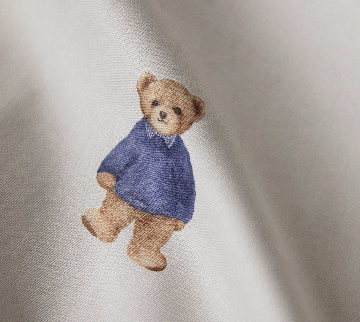 Satin Bettwäsche Teddy Bear in Natur Teddybären Material #farbe_Teddy Bear Natur