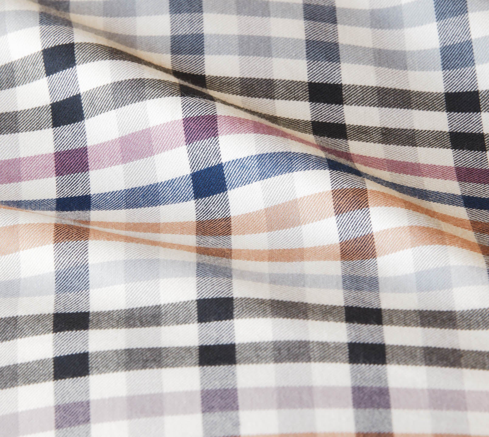 Softflanell Bettwäsche Aberdeen in Anthra-Mauve Karo Material #farbe_Aberdeen Anthra-Mauve