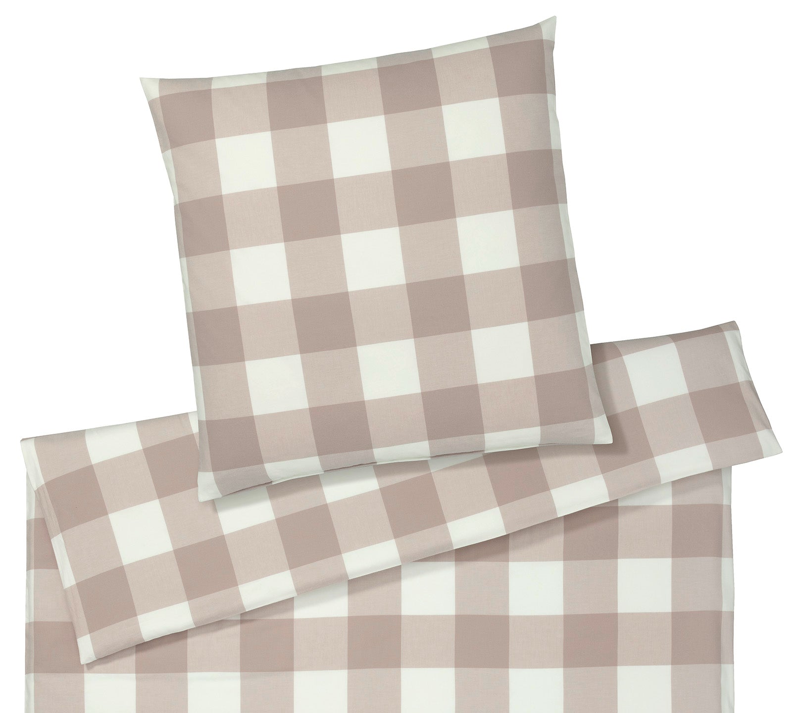 Softflanell Bettwaesche Chess in Rot Karos Schlafzimmer