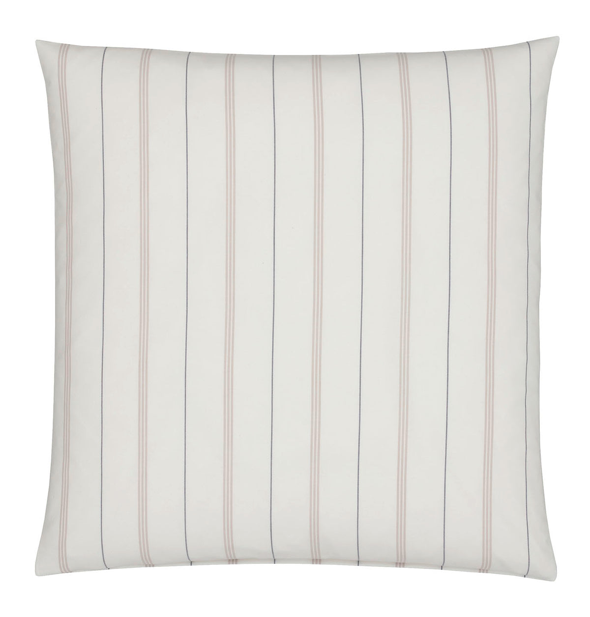Softflanell Bettwäsche Cornwall in Creme Streifen Kissen #farbe_Cornwall Creme