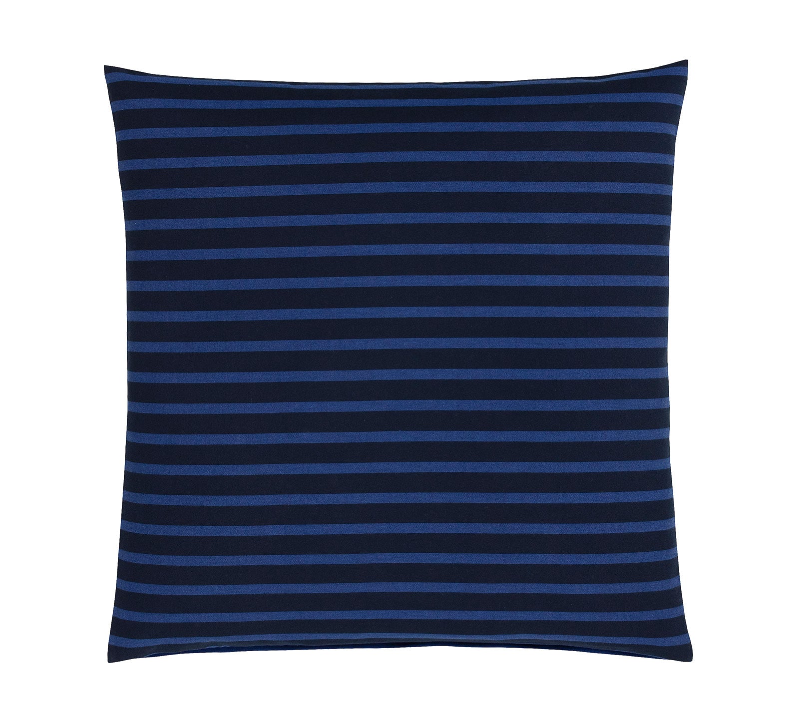 Softflanell Bettwäsche Inverness in Navy Streifen Kissen #farbe_Inverness Navy