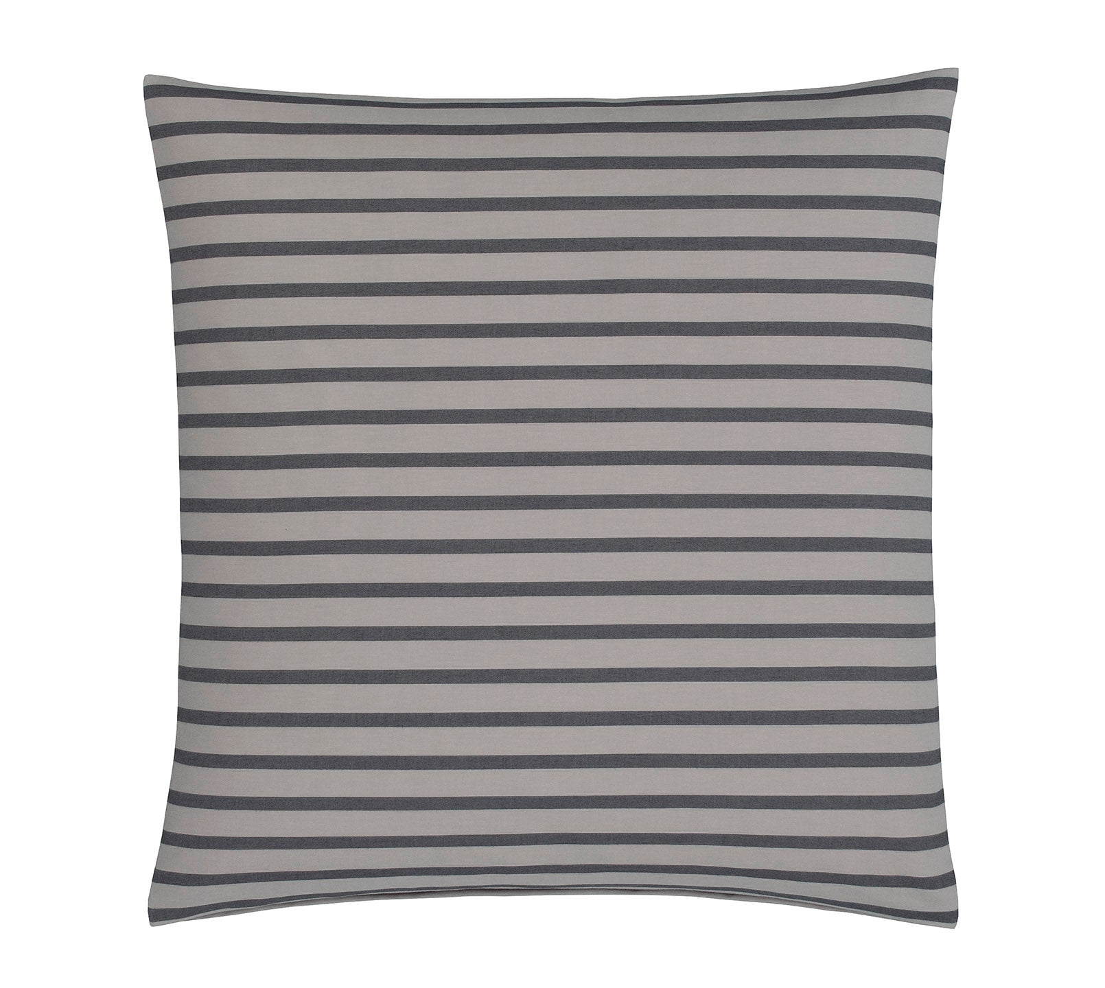 Softflanell Bettwäsche Inverness in Kiesel Streifen Kissen #farbe_Inverness Kiesel