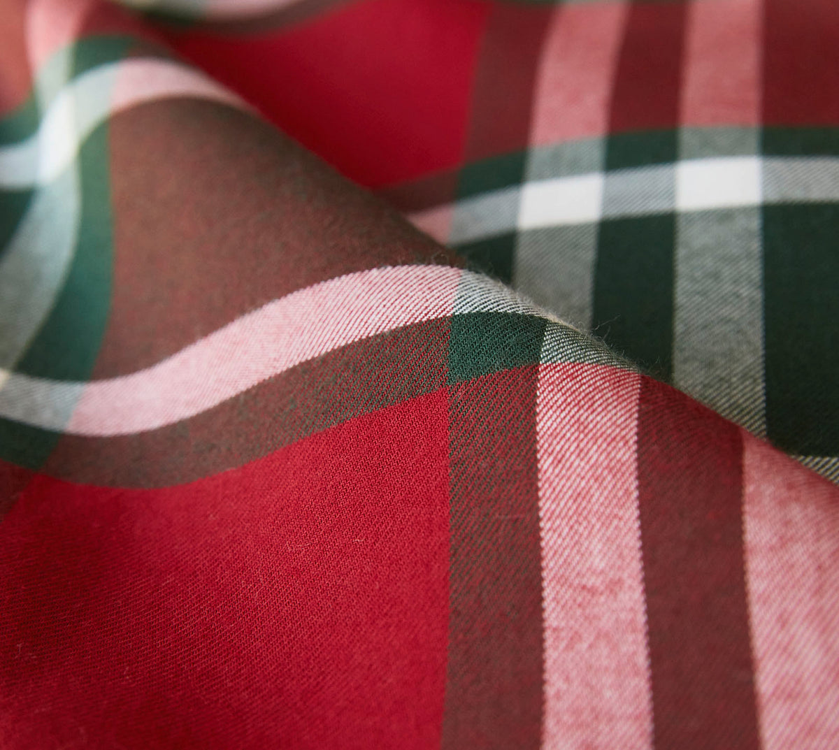 Softflanell Bettwäsche Manchester in Leuchtend Rot Karo Material #farbe_Manchester Leuchtend Rot