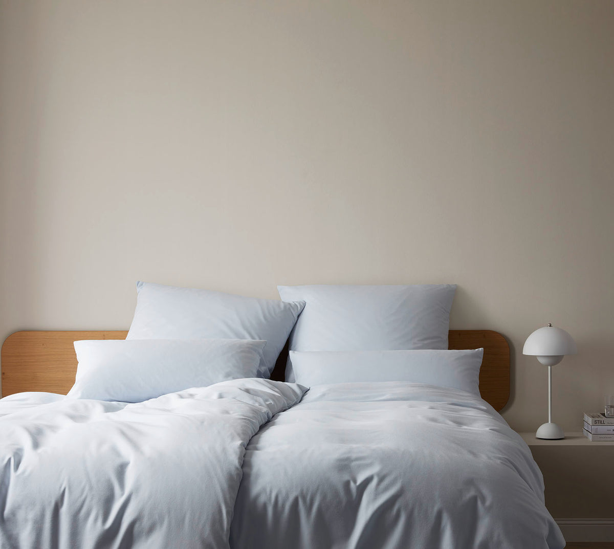 Softflanell Bettwäsche Mono in Hellblau Uni Schlafzimmer #farbe_Mono Hellblau