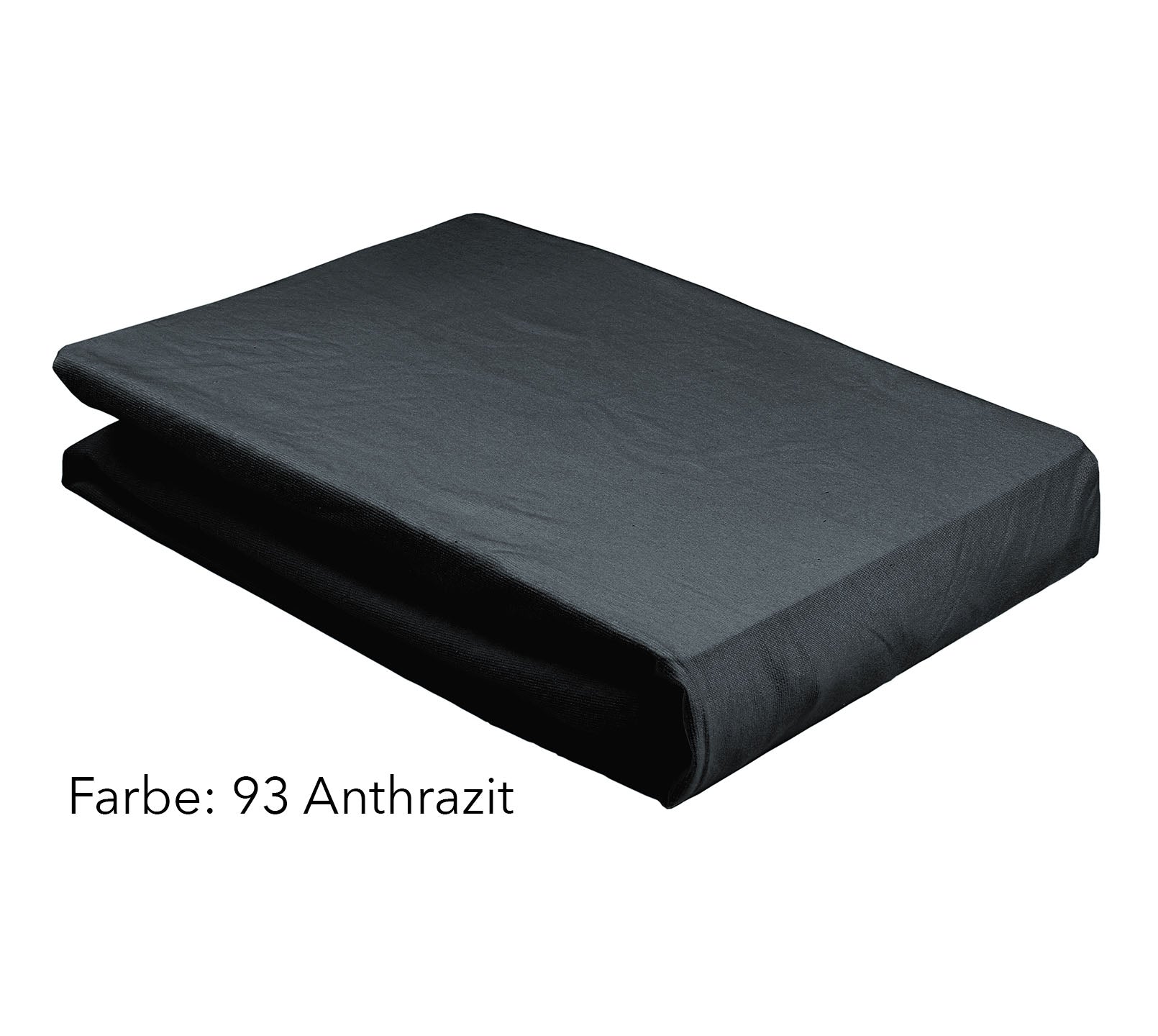 Jersey Spannbettlaken Farbe Anthrazit Schwarz #farbe_Softes Jersey Spannbettlaken Anthrazit