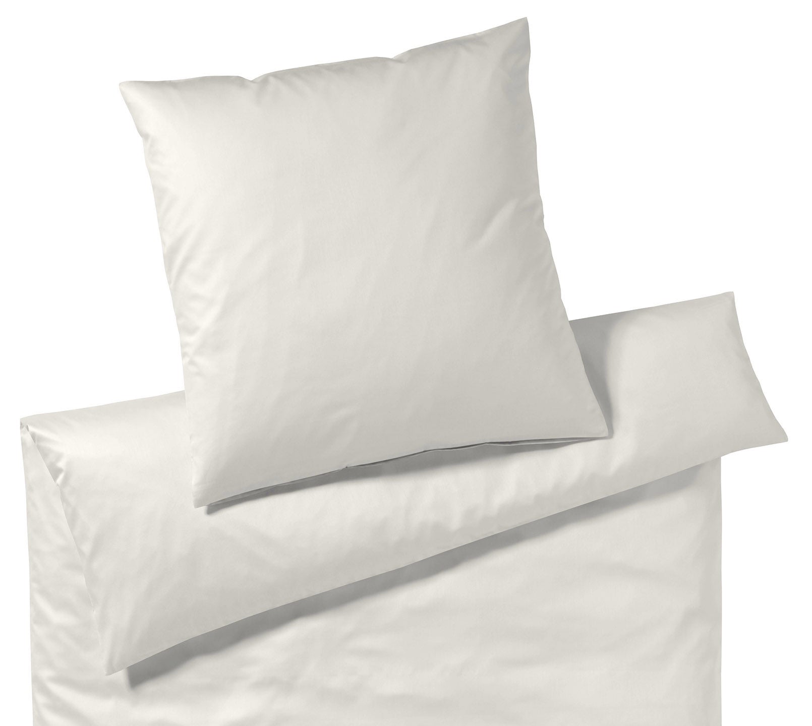 Uni Satin Bettwaesche Solid in Natur Uni Freisteller #farbe_Natur
