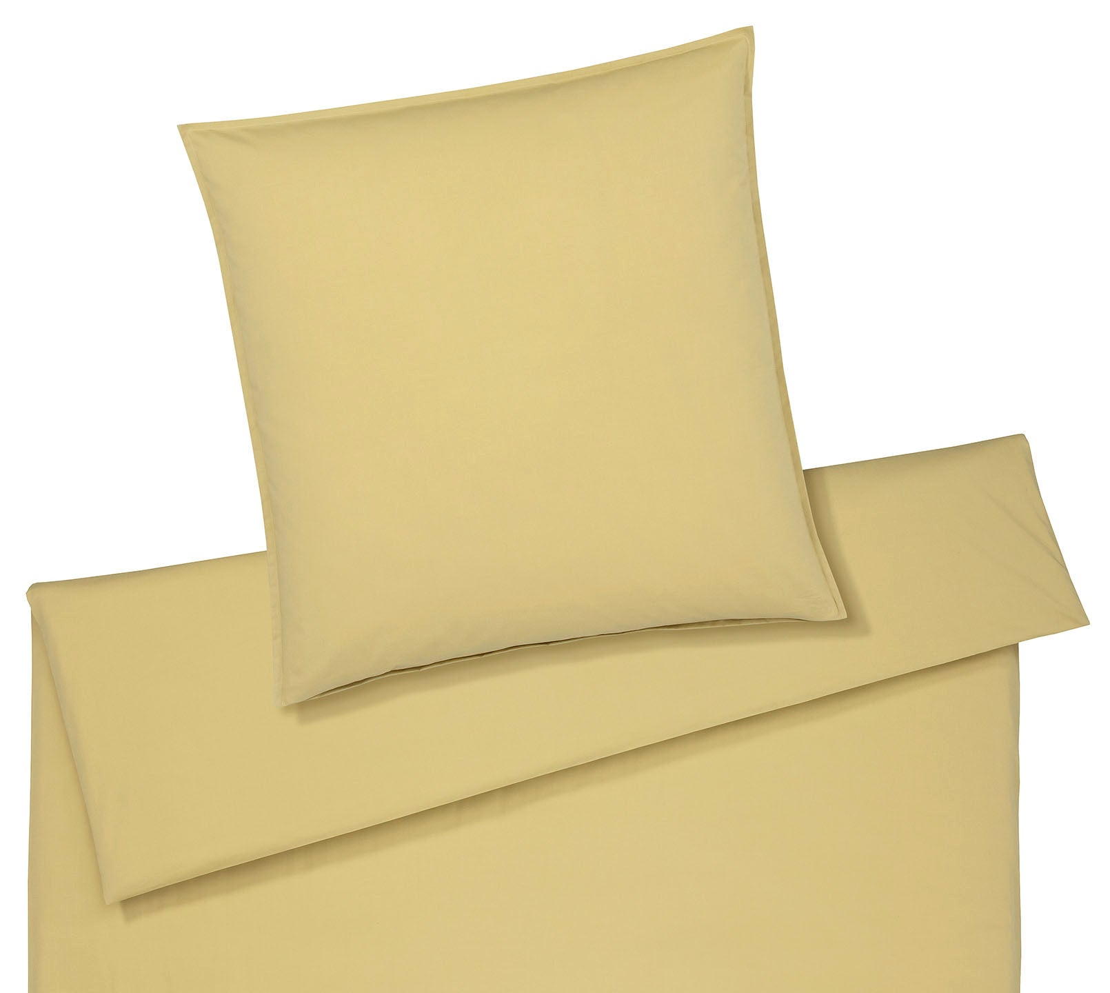 Washed Cotton Bettwaesche Crisp in Gelb Freisteller #farbe_Crisp Flachs