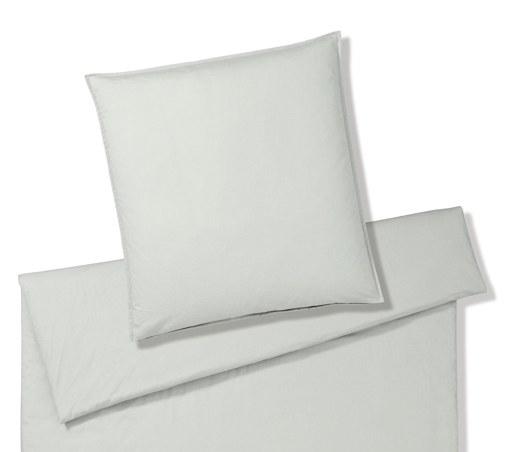 Washed Cotton Bettwaesche Crisp in Hellgruen Freisteller #farbe_Crisp Clay