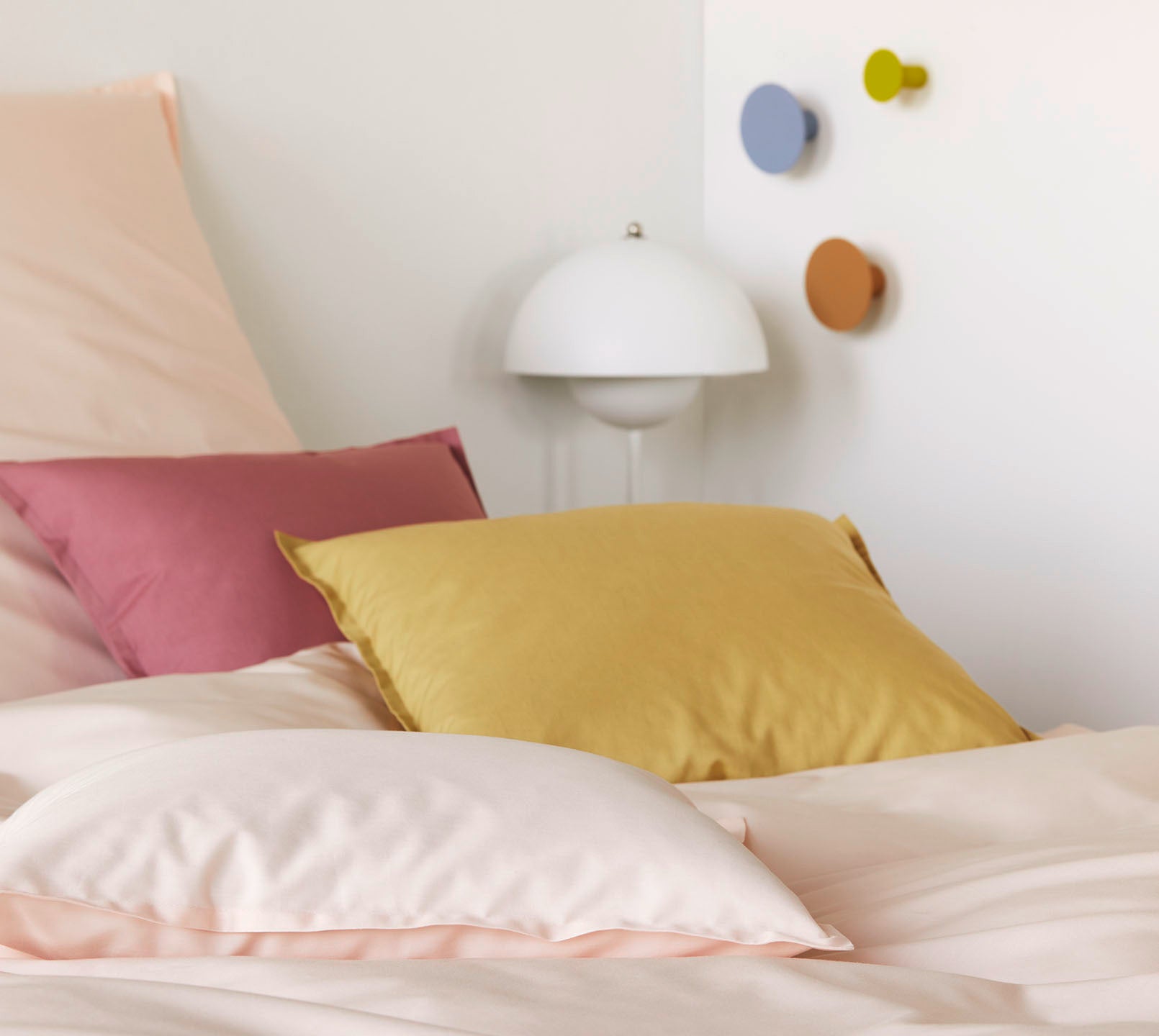 Washed Cotton Bettwaesche Crisp in Peach Mix #farbe_Crisp Peach