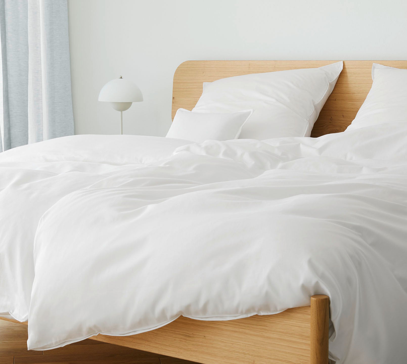 Washed Cotton Bettwaesche Crisp in Weiss Schlafzimmer #farbe_Crisp Weiß