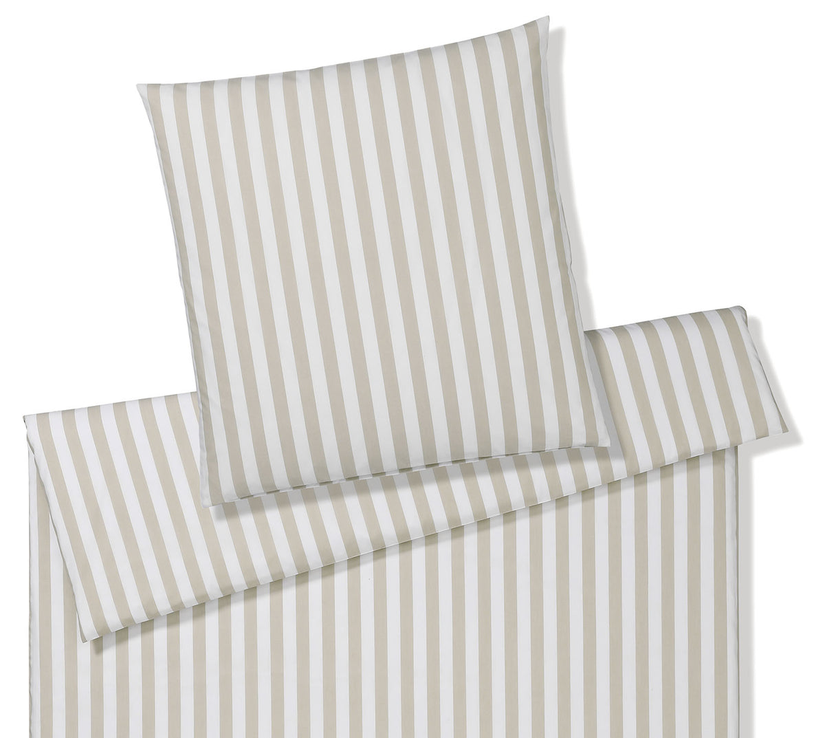 Web Perkal Bettwaesche Lido in Beige Streifen Freisteller #farbe_Lido Clay