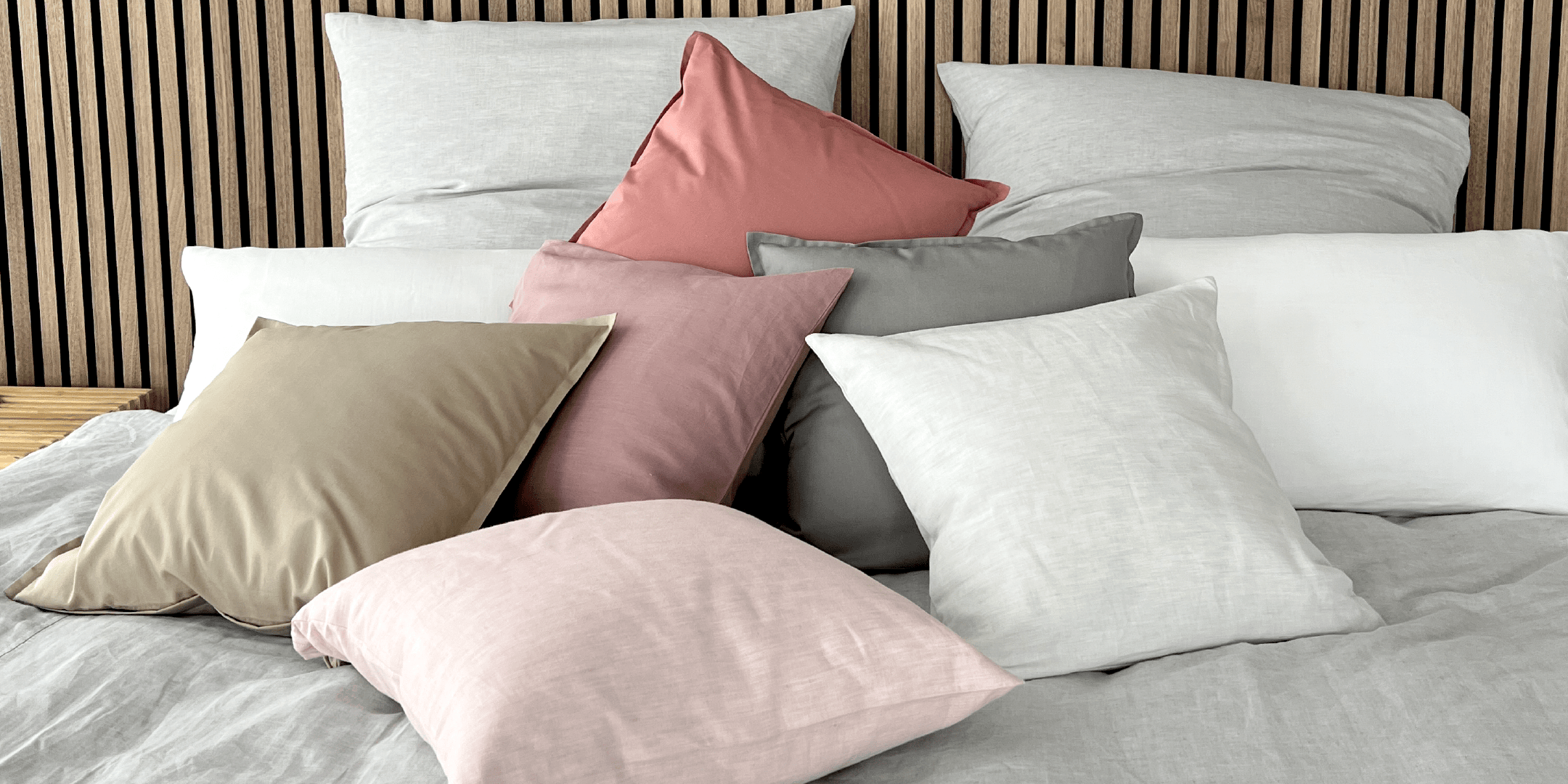 Mix Kissen Halblelnen Washed Cotton