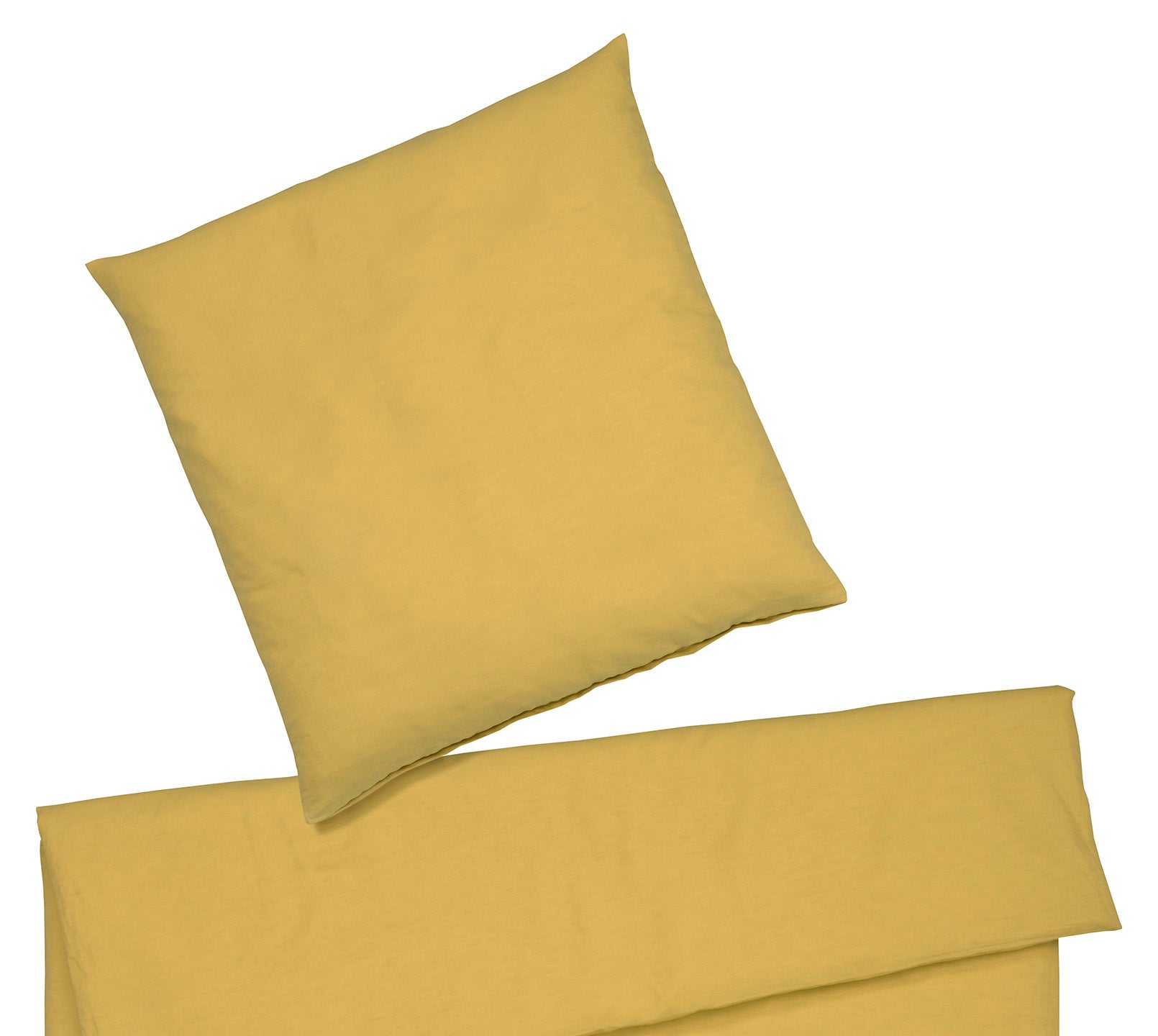 Halbleinen Bettwäsche Breezee in Kurkuma Freisteller #farbe_Breezee Kurkuma