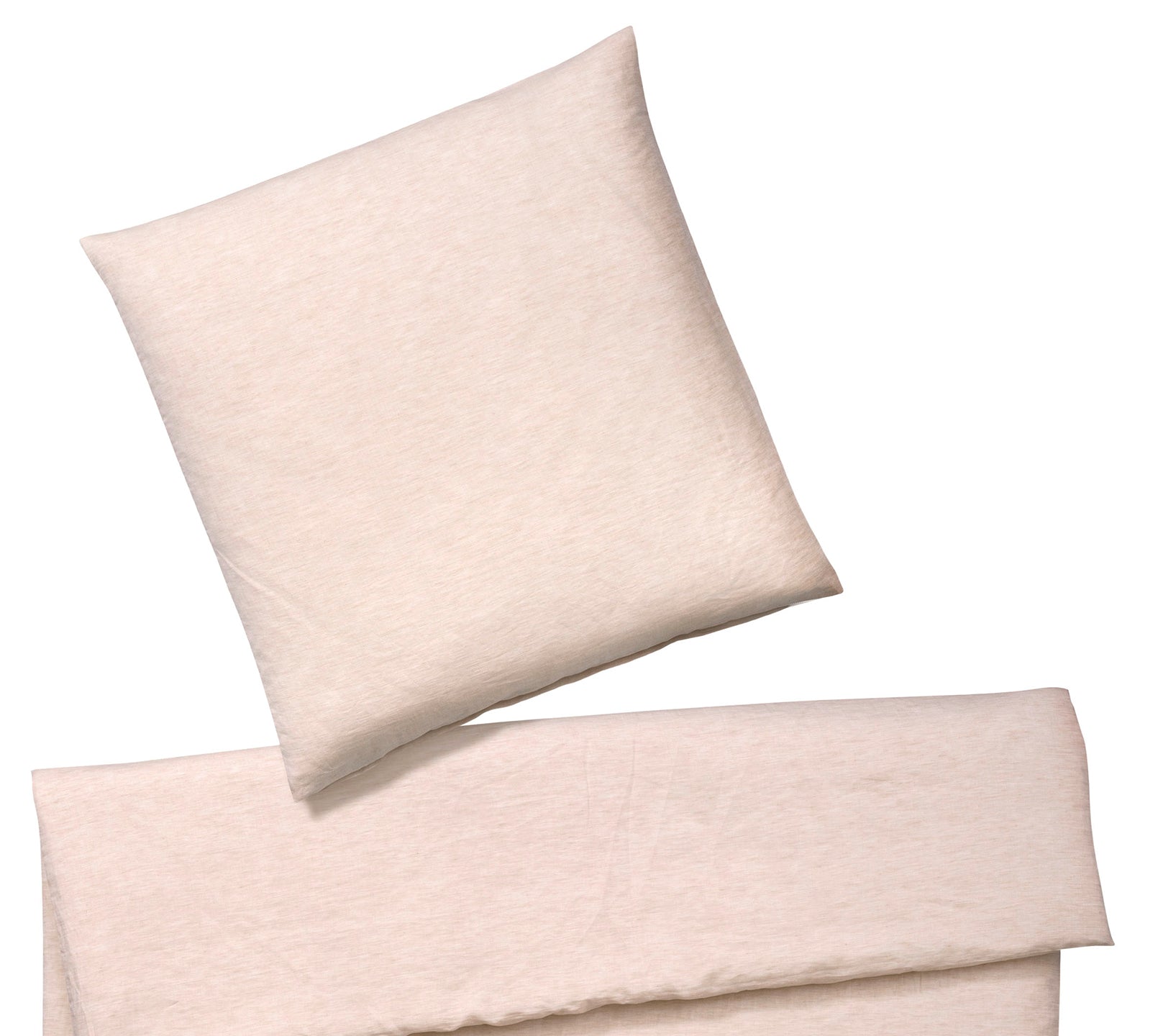 Halbleinen Bettwäsche Breezee in Apricot Freisteller #farbe_Breezee Apricot