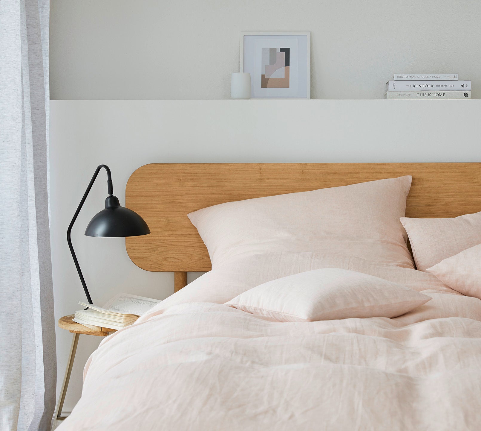 Halbleinen Bettwäsche Breezee in Apricot Schlafzimmer #farbe_Breezee Apricot