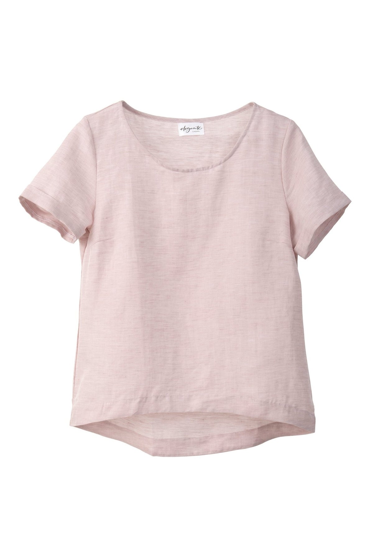 Halbleinen Homewear Shirt in Rose Freisteller 1 #farbe_Rosé