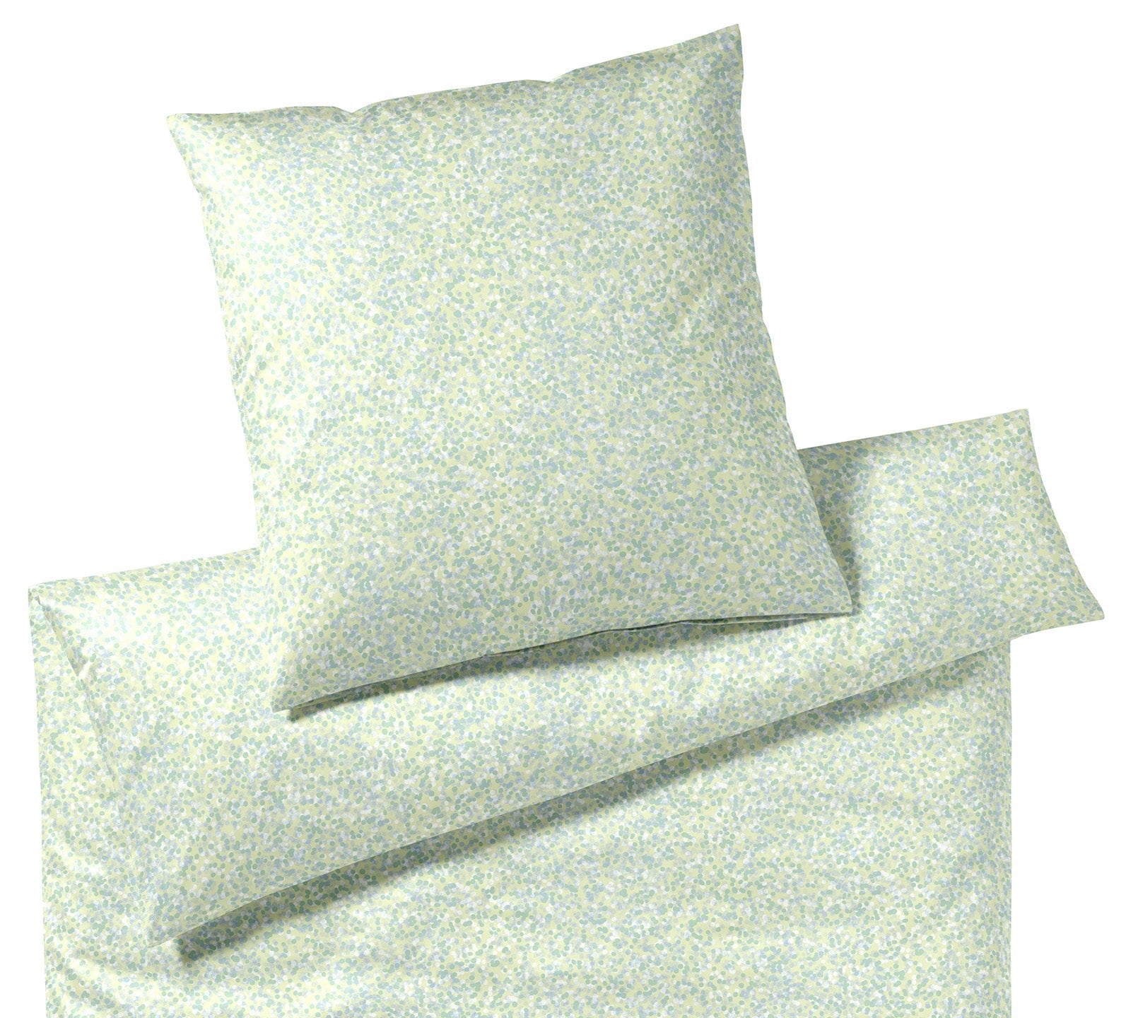 Mako Batist Bettwaesche Little Dots in Limetten Grün Punkte Freisteller #farbe_Limetten Grün #farbe_Limetten Grün