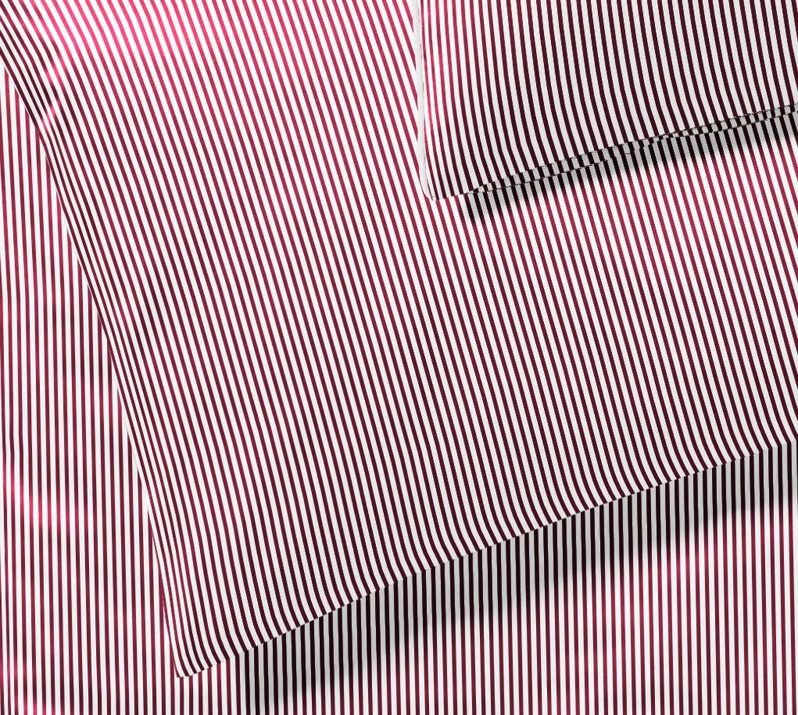 Satin Bettwäsche Hamburger Streifen in Bordeaux Streifen Freisteller #farbe_Hamburger Streifen Bordeaux