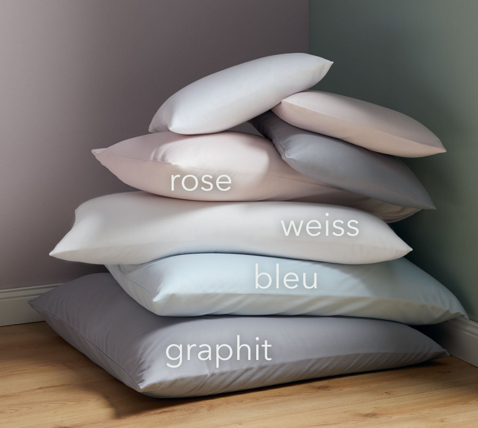 Jersey Bettwaesche Solid Jersey in alle Farben Uni Kissen