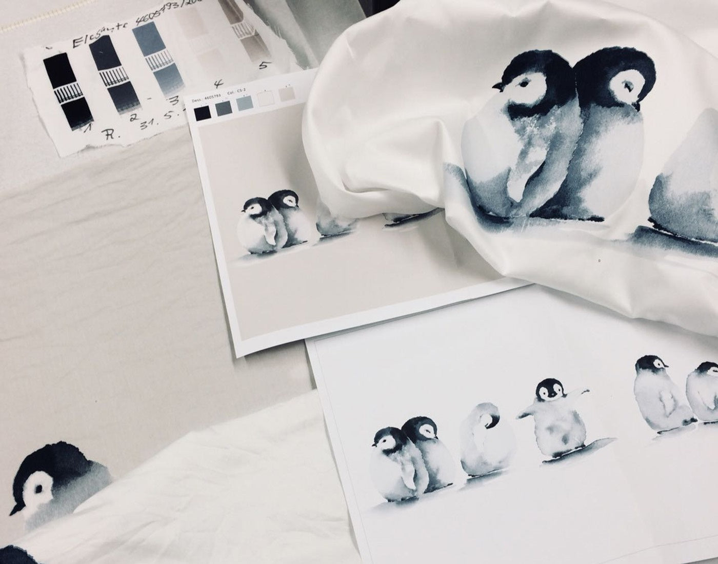 Blogbeitrag April 2019 Druckverfahren Bettwäsche Pinguine