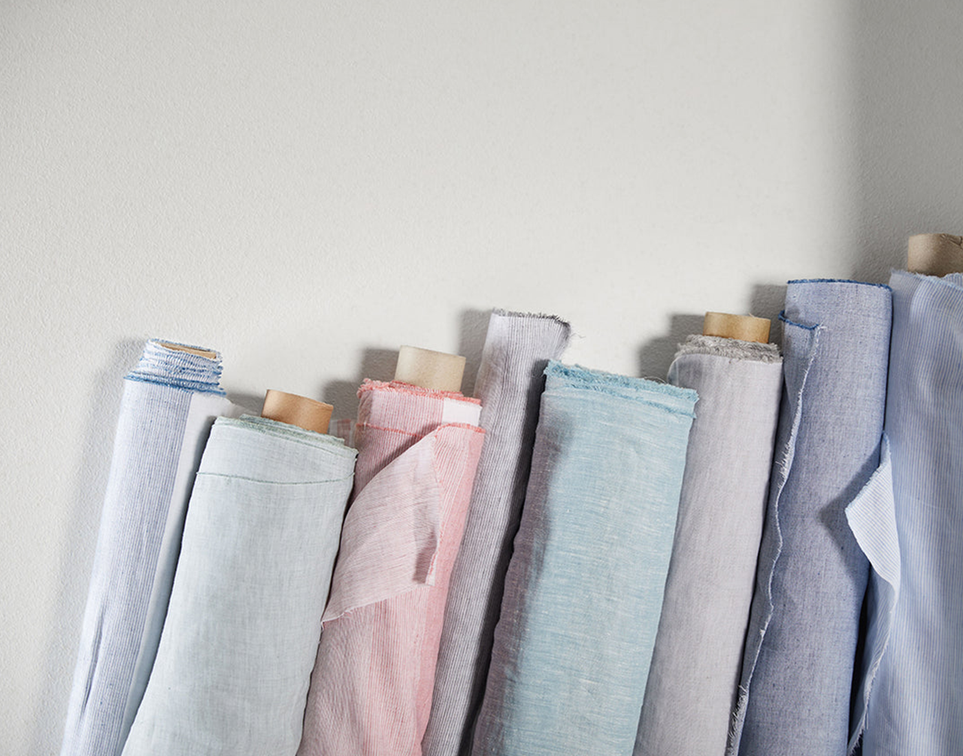 Halbeleinen Stoffrollen Bunt 