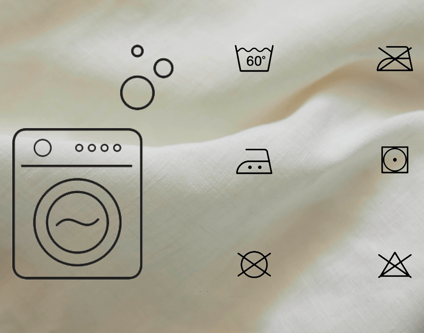 Wir entschlüsseln Pflegeetiketten - elegante Bettwäsche