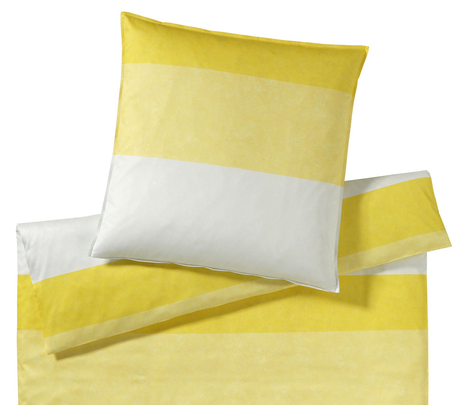 Satin Bettwäsche Riverside Sonne Streifen Freisteller #farbe_Sonne