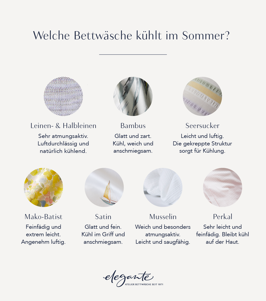 Welche Bettwäsche kühlt im Sommer?