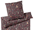 Jersey Bettwäsche Hide Jersey Aubergine Waldtiere Freisteller #farbe_Aubergine