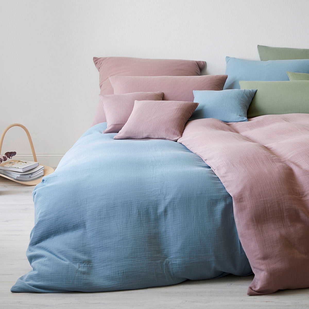 Musselin Bettwäsche Smooth Mix Schlafzimmer