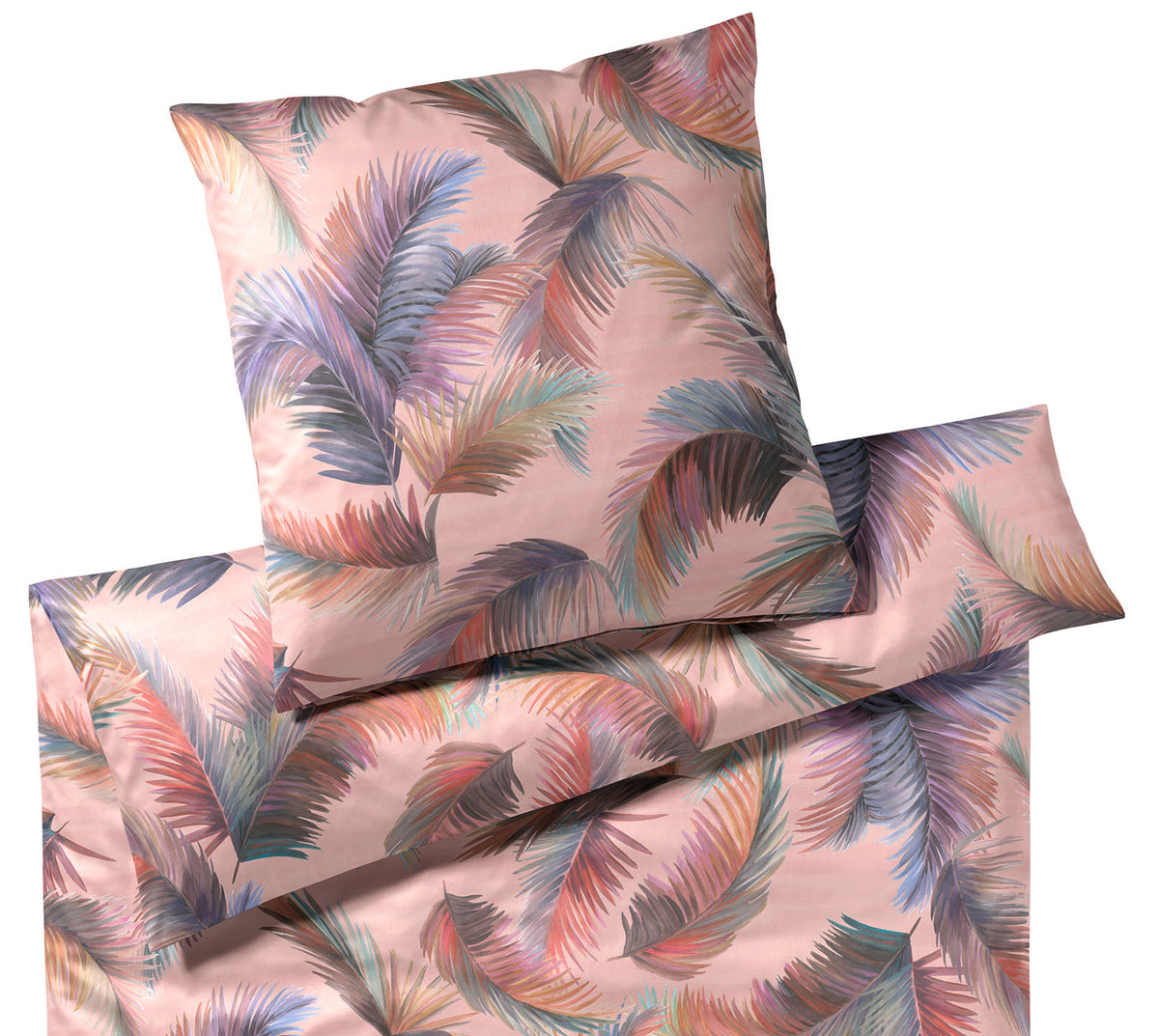 Bambus Satin Bettwäsche Copacabana in Rose Freisteller #farbe_Copacabana Pastell Rose