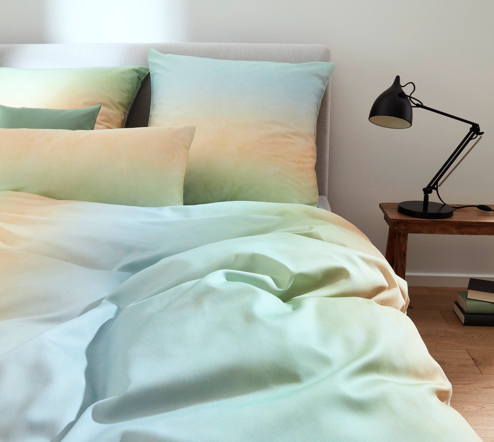 Bettwäsche Pastelltöne Colourbook in Pastell Farbverlauf Schlafzimmer #farbe_Pastell