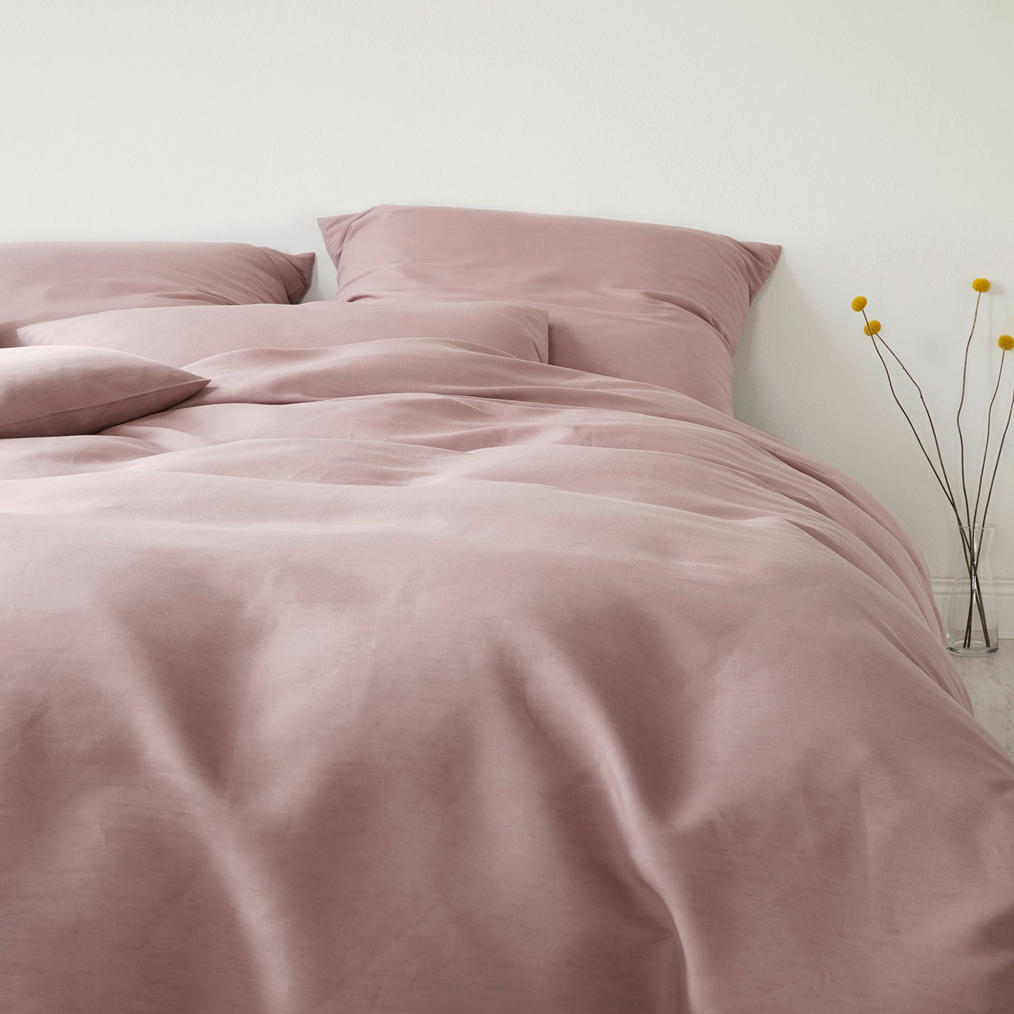 Halbleinen Bettwäsche Breezee in Blush #farbe_Breezee Blush