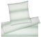 Halbleinen Bettwäsche Layer in Pastellgrün Farbverlauf Streifen Freisteller #farbe_Pastellgrün