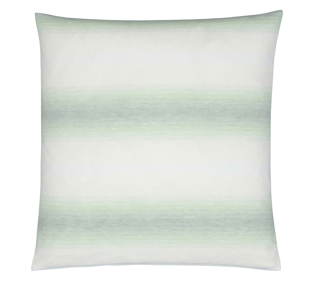 Halbleinen Bettwäsche Layer in Pastellgrün Farbverlauf Streifen Kissen #farbe_Pastellgrün