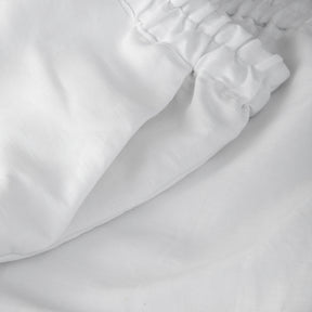 Halbleinen Homewear Shorts in Weiß Detail 