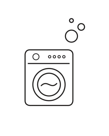Bettwäsche waschen Waschmaschine Icon