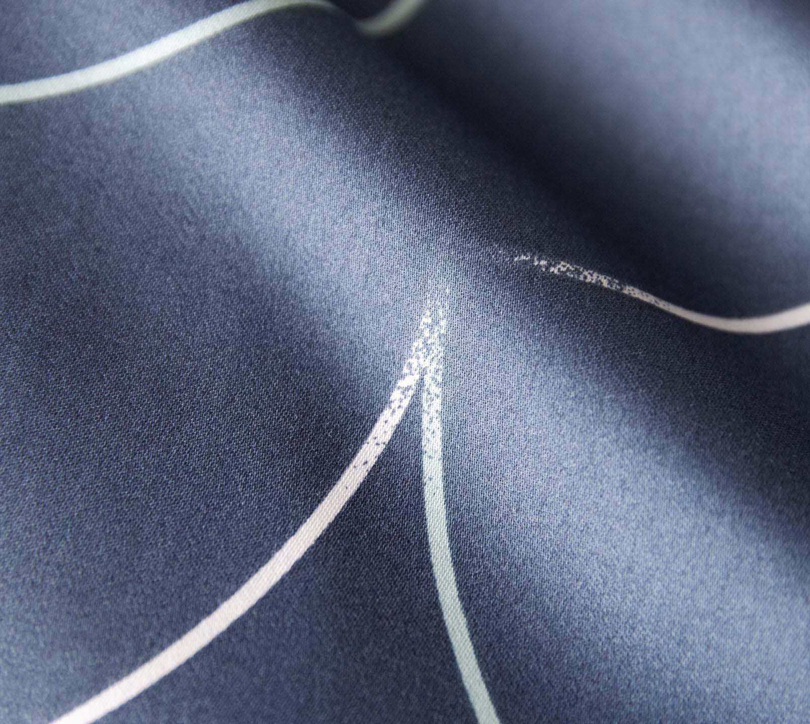 Jersey Bettwäsche Circus Jersey in Nachtblau Kreise Material #farbe_Circus Jersey Nachtblau