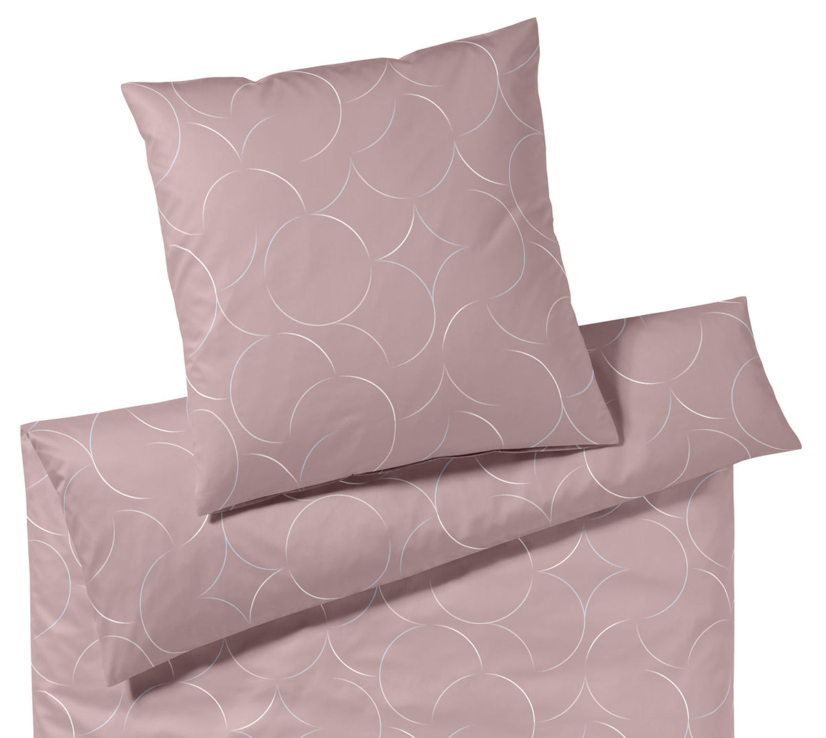 Jersey Bettwäsche Circus Jersey in Rosenholz Kreise Freisteller #farbe_Circus Jersey Rosenholz