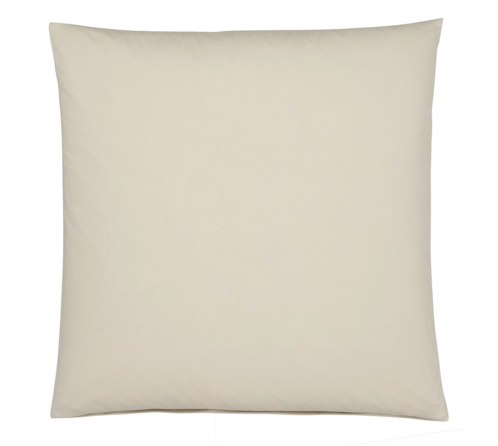 Jersey Bettwäsche Cord Jersey in Wollweiß Uni-Struktur Kissen #farbe_Cord Jersey Wollweiß